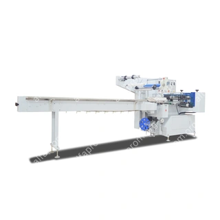 Горизонтальная упаковочная машина DXDZ-590A/180 (3 servo, ПОФ, bag L 150-350 mm, S - 330, bag W 30-180 mm, H 30-105 mm)