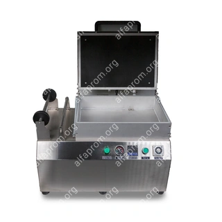 Ручной вакуумный пищевой скин-упаковщик HLV-300VST (глубина лотка 55 мм,2 лотка) PREMIUM