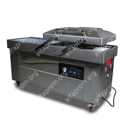 Напольная двухкамерная вакуум-упаковочная машина DZQ-700/2SB (нерж., газ)