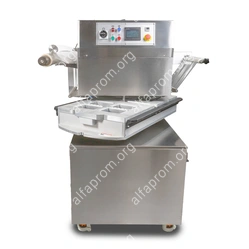 Полуавтоматический запайщик лотков ротационного типа (4 лотка,210*148*80) HVT-450R (нерж.)